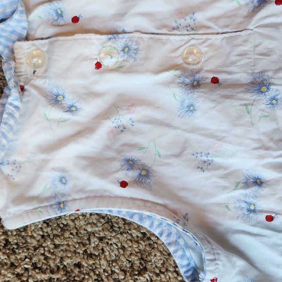 Vitamins Baby | Blue & White Vintage Sleeveless Blouse - Picture 6 of 8